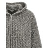 Zipped hooded cardigan