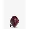 Medium Dustbag leather clutch bag with woven effect