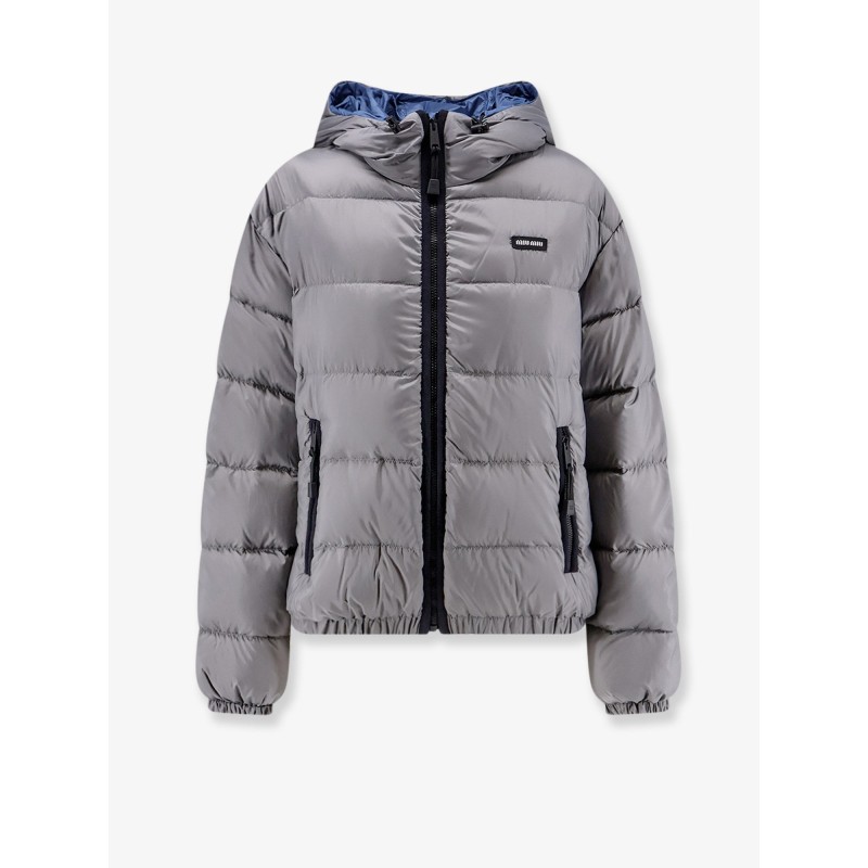 Recycled material down jacket
