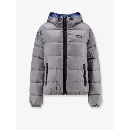 Recycled material down jacket
