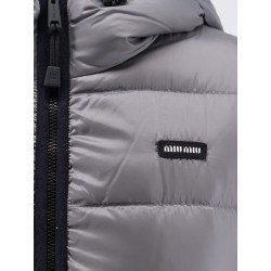 Recycled material down jacket