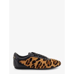 Ponyskin sneakers with metal DG logo
