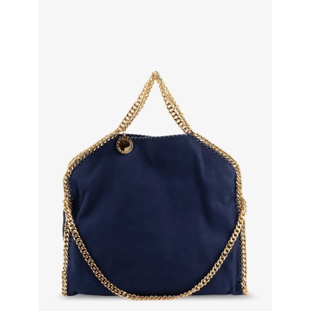 Falabella alter suede shoulder bag with metal profiles