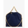 Falabella alter suede shoulder bag with metal profiles