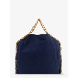 Falabella alter suede shoulder bag with metal profiles