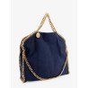 Falabella alter suede shoulder bag with metal profiles