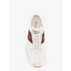 Tempo mesh and suede sneakers with a vintage effect