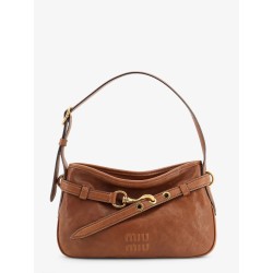 Aventure leather bag with embossed front logo