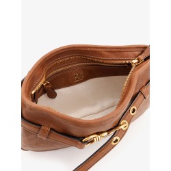 Aventure leather bag with embossed front logo