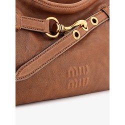 Aventure leather bag with embossed front logo