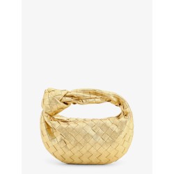 Mini Jodie leather handbag with a foggy mirror effect braided motif