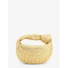 Mini Jodie leather handbag with a foggy mirror effect braided motif