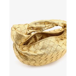 Mini Jodie leather handbag with a foggy mirror effect braided motif