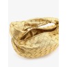 Mini Jodie leather handbag with a foggy mirror effect braided motif