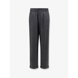 Over virgin wool and cashmere trousers
