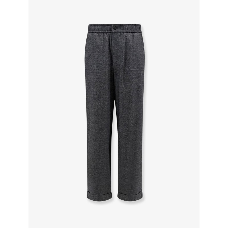 Over virgin wool and cashmere trousers