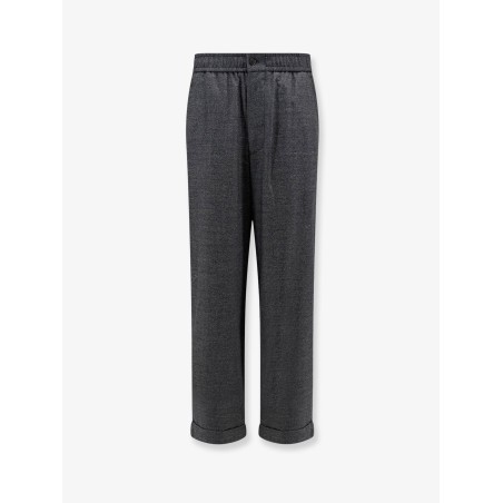 Over virgin wool and cashmere trousers