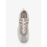 Nylon and suede sneakers with embroidered logo