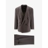 Oversized fluid virgin wool suit