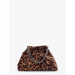 Falabella Mini leopard print velvet crossbody bag