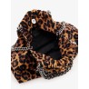 Falabella Mini leopard print velvet crossbody bag