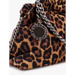 Falabella Mini leopard print velvet crossbody bag