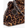 Falabella Mini leopard print velvet crossbody bag