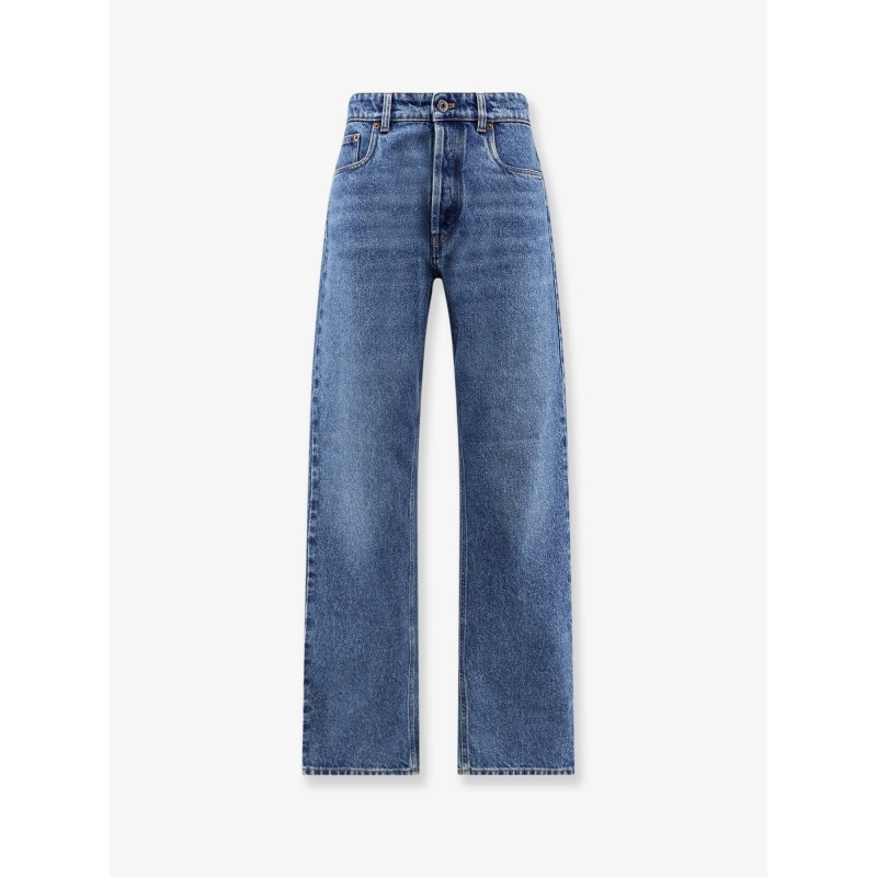 Blue denim jeans