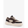 Fendi Force leather sneakers with jacquard FF fabric inserts