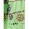 Printed silk twill mini dress