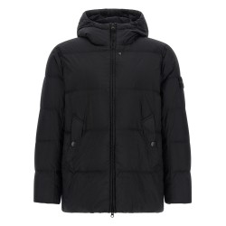 Crinkled-effect down jacket