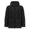 Crinkled-effect down jacket