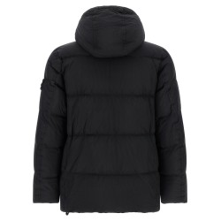 Crinkled-effect down jacket