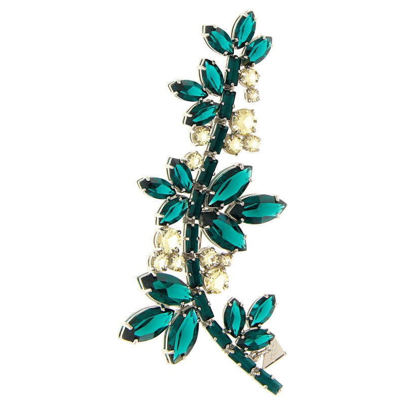 'Crystal Flowers' brooch