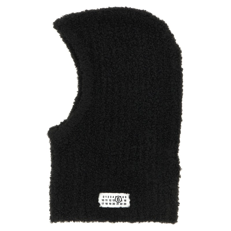 Bouclé balaclava with logo