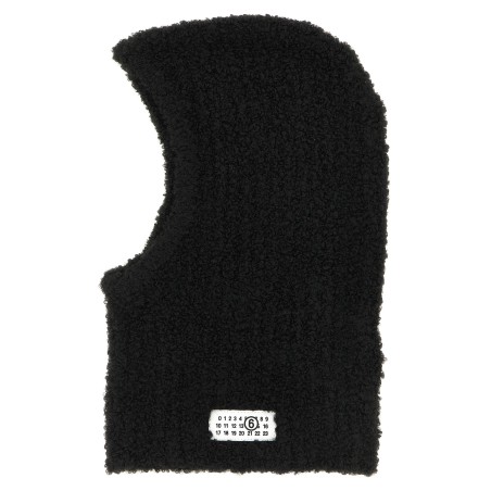 Bouclé balaclava with logo