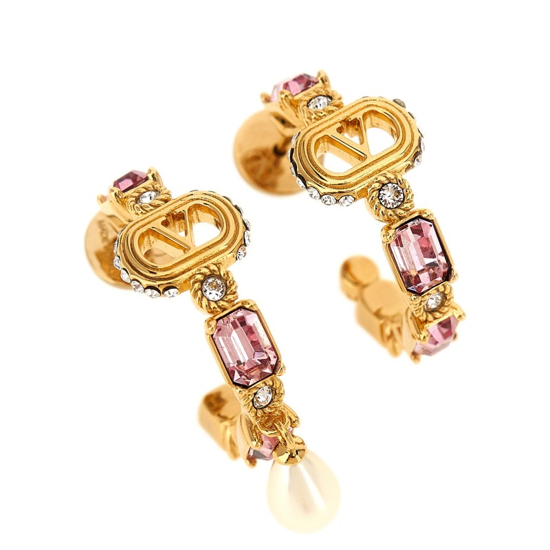 Valentino Garavani 'Ovalette' earrings with rhinestones