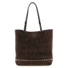 'Rockstud Medium' suede shoulder bag