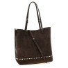 'Rockstud Medium' suede shoulder bag