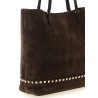 'Rockstud Medium' suede shoulder bag