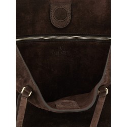 'Rockstud Medium' suede shoulder bag
