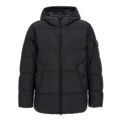 Ruffled effect down jacket