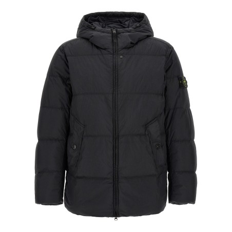 Ruffled effect down jacket