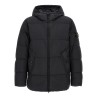 Ruffled effect down jacket
