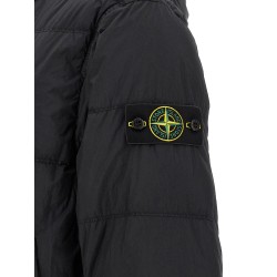 Ruffled effect down jacket