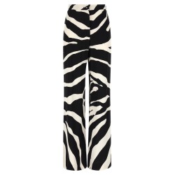'Zebra' print palazzo pants