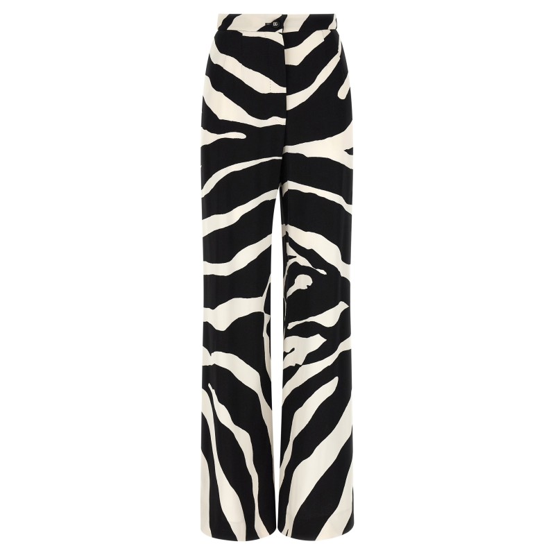 'Zebra' print palazzo pants