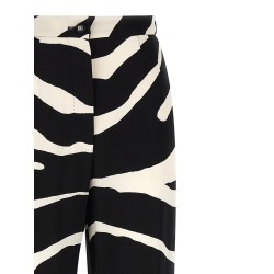 'Zebra' print palazzo pants