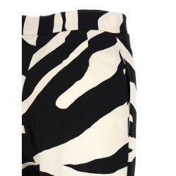 'Zebra' print palazzo pants