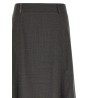 Flared skirt with loops